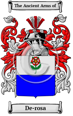 De-rosa Family Crest Download (JPG) Heritage Series - 300 DPI