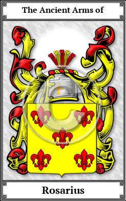 Rosarius Family Crest Download (JPG)  Book Plated - 150 DPI