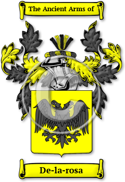 De-la-rosa Family Crest Download (jpg) Legacy Series - 150 DPI