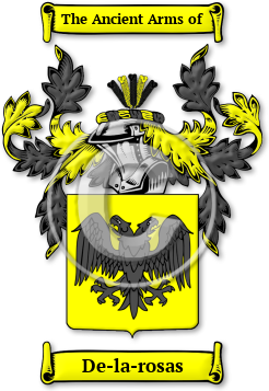 De-la-rosas Family Crest Download (jpg) Legacy Series - 150 DPI