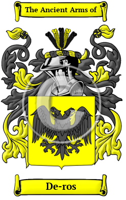 De-ros Family Crest Download (JPG) Heritage Series - 300 DPI