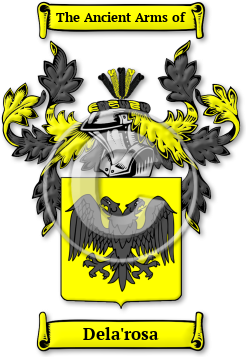 Dela'rosa Family Crest Download (jpg) Legacy Series - 150 DPI