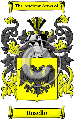 Roselló Family Crest/Coat of Arms