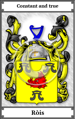 Ròis Family Crest Download (JPG) Book Plated - 150 DPI
