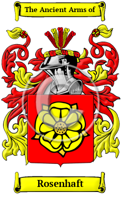 Rosenhaft Family Crest/Coat of Arms