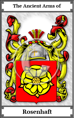 Rosenhaft Family Crest Download (JPG)  Book Plated - 150 DPI