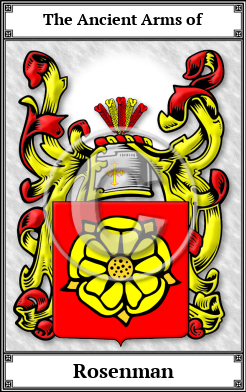 Rosenman Family Crest Download (JPG)  Book Plated - 150 DPI