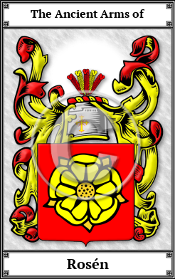 Rosén Family Crest Download (JPG)  Book Plated - 150 DPI