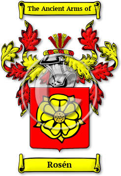 Rosén Family Crest Download (jpg) Legacy Series - 150 DPI