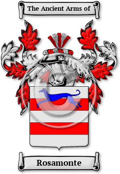 Rosamonte Family Crest Download (jpg) Legacy Series - 150 DPI