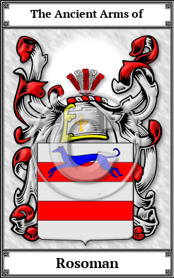Rosoman Family Crest Download (JPG) Book Plated - 600 DPI