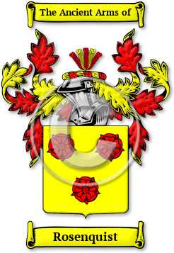Rosenquist Family Crest Download (jpg) Legacy Series - 150 DPI