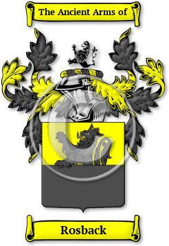 Rosback Family Crest Download (jpg) Legacy Series - 150 DPI