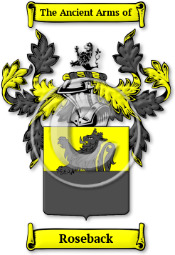 Roseback Family Crest Download (jpg) Legacy Series - 150 DPI