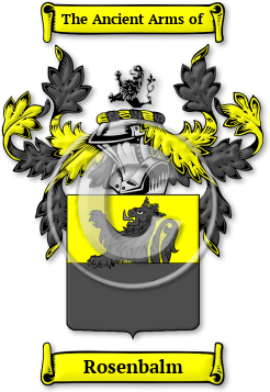 Rosenbalm Family Crest Download (jpg) Legacy Series - 150 DPI