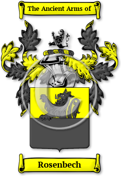 Rosenbech Family Crest Download (jpg) Legacy Series - 150 DPI