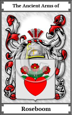 Roseboom Family Crest Download (JPG)  Book Plated - 150 DPI