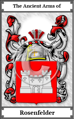 Rosenfelder Family Crest Download (JPG)  Book Plated - 150 DPI