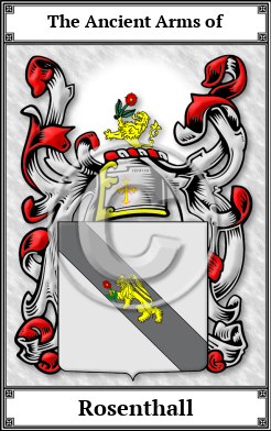 Rosenthall Family Crest Download (JPG)  Book Plated - 150 DPI
