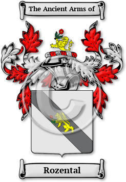 Rozental Family Crest Download (jpg) Legacy Series - 150 DPI