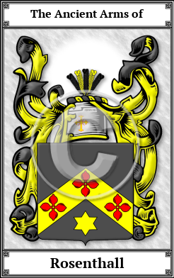 Rosenthall Family Crest Download (JPG)  Book Plated - 150 DPI