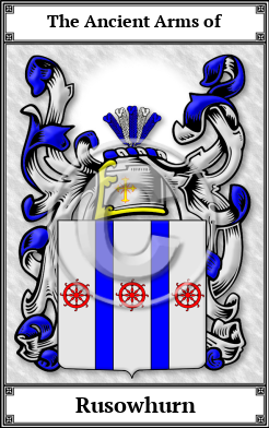 Rusowhurn Family Crest Download (JPG)  Book Plated - 150 DPI