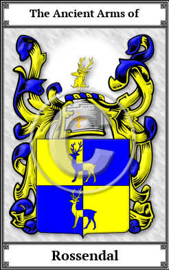 Rossendal Family Crest Download (JPG)  Book Plated - 150 DPI