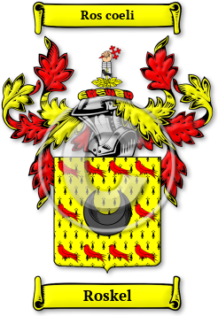 Roskel Family Crest Download (jpg) Legacy Series - 150 DPI