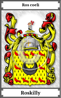 Roskilly Family Crest Download (JPG) Book Plated - 600 DPI