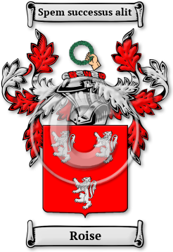 Roise Family Crest Download (jpg) Legacy Series - 150 DPI