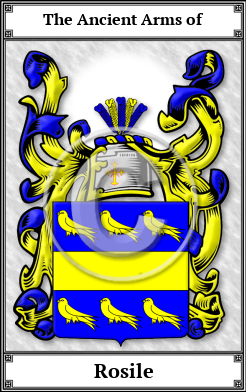 Rosile Family Crest Download (JPG)  Book Plated - 150 DPI
