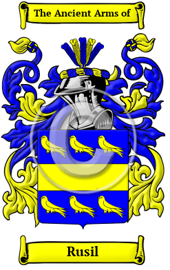 Rusil Family Crest/Coat of Arms