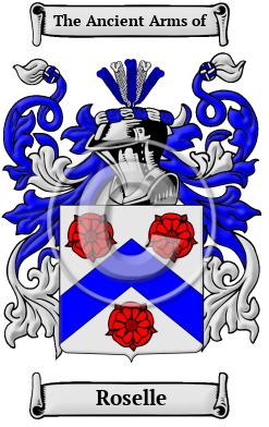 Roselle Family Crest Download (JPG) Heritage Series - 600 DPI
