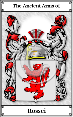 Rossei Family Crest Download (JPG)  Book Plated - 150 DPI