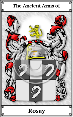 Rosay Family Crest Download (JPG)  Book Plated - 150 DPI