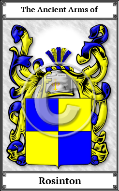 Rosinton Family Crest Download (JPG)  Book Plated - 150 DPI