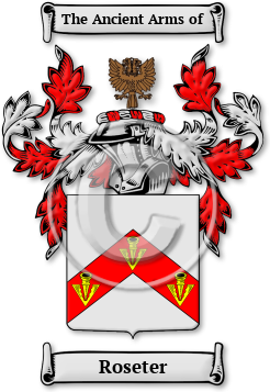 Roseter Family Crest Download (jpg) Legacy Series - 150 DPI