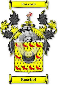 Roschel Family Crest Download (jpg) Legacy Series - 150 DPI