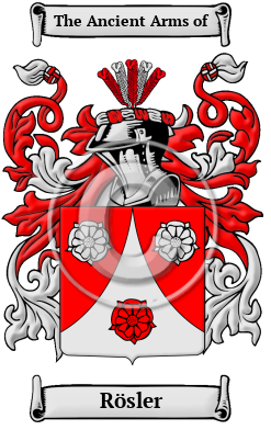Rösler Family Crest Download (JPG) Heritage Series - 600 DPI