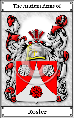 Rösler Family Crest Download (JPG)  Book Plated - 150 DPI