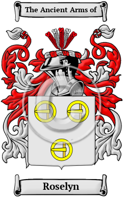 Roselyn Family Crest/Coat of Arms