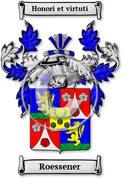 Roessener Family Crest Download (jpg) Legacy Series - 150 DPI