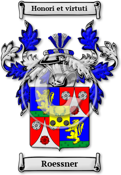 Roessner Family Crest Download (jpg) Legacy Series - 150 DPI