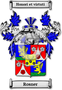Rosner Family Crest Download (JPG) Legacy Series - 600 DPI