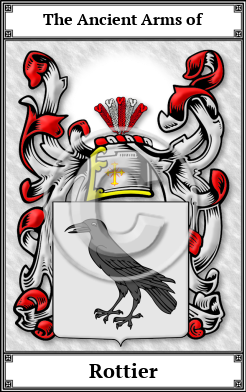 Rottier Family Crest Download (JPG)  Book Plated - 150 DPI