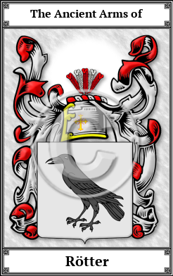 Rötter Family Crest Download (JPG)  Book Plated - 150 DPI