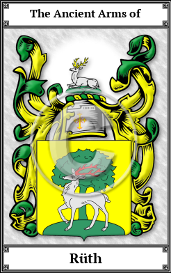 Rüth Family Crest Download (JPG) Book Plated - 600 DPI
