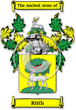 Rüth Family Crest Download (JPG) Legacy Series - 600 DPI
