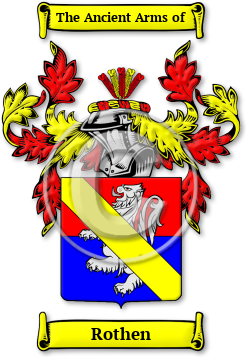 Rothen Family Crest Download (jpg) Legacy Series - 150 DPI