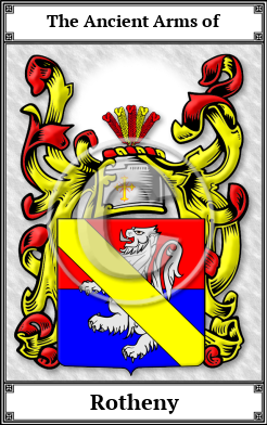Rotheny Family Crest Download (JPG) Book Plated - 600 DPI